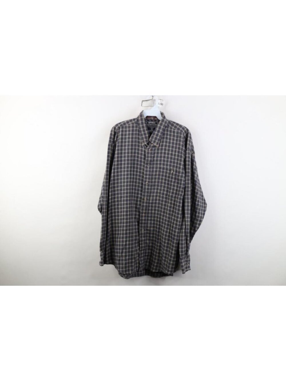 Vintage 90s Streetwear Mens XL Faded Collared Flannel Button Down Shirt Plaid